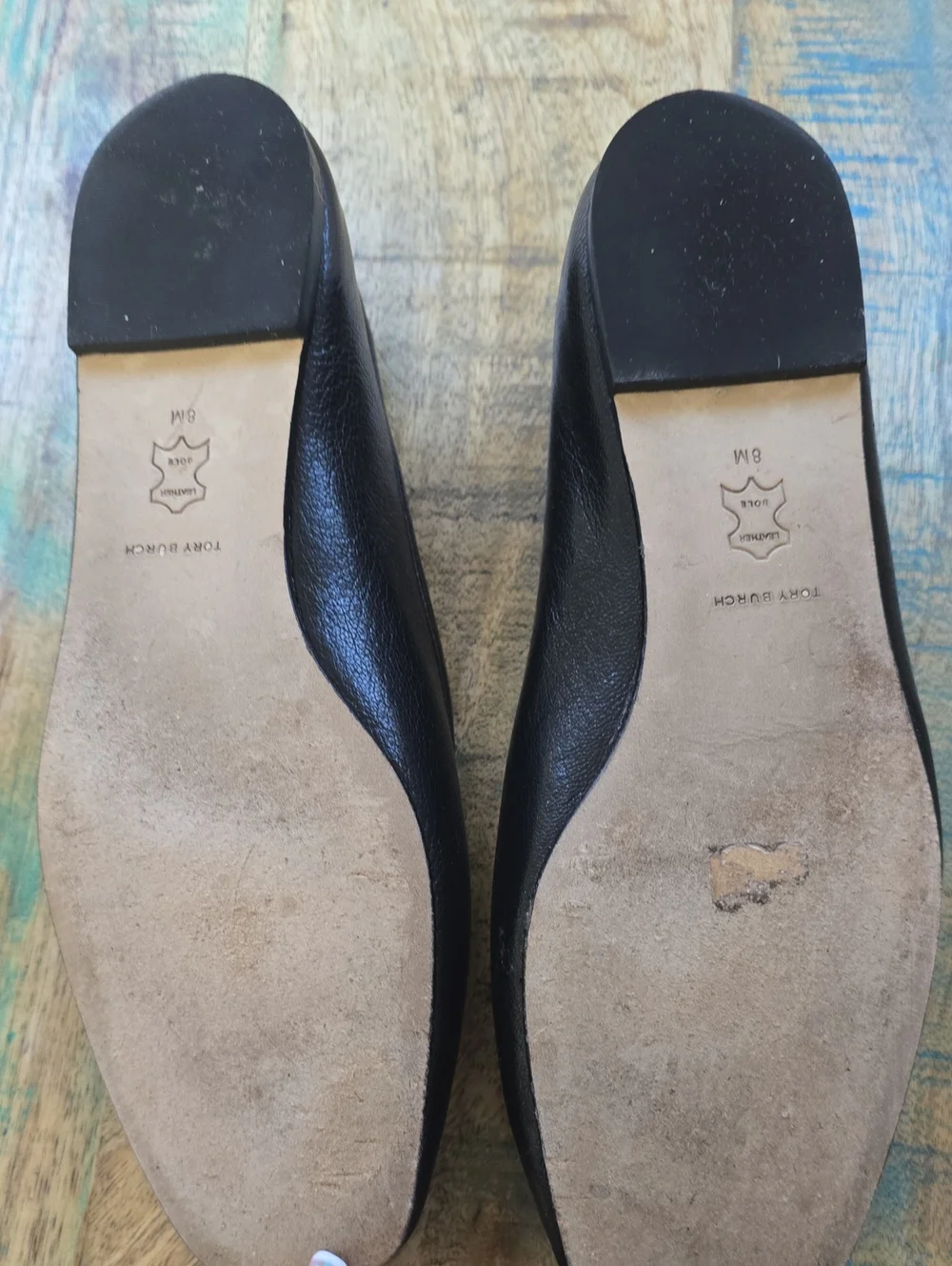 Tory Burch Eleanor Ballet Flats- Blk Leather- Retail $298 - Size 8 - Picture 6 of 6
